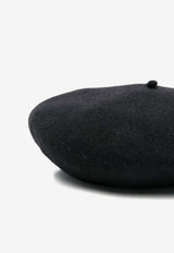 Four-Stitch Wool Beret