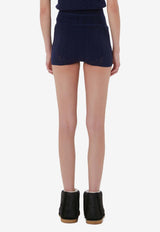 Double-Layer Pointelle Shorts