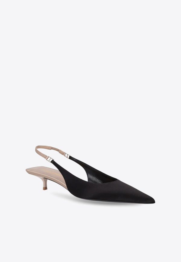 Cherish 30 Slingback Satin Pumps