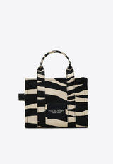 The Small Zebra Canvas Tote Bag