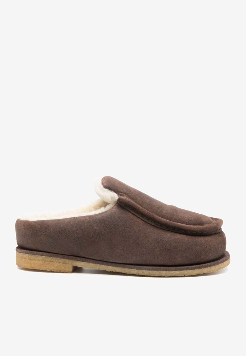 Suede Padded Slippers