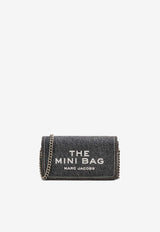 The Mini Denim Logo Chain Crossbody Bag