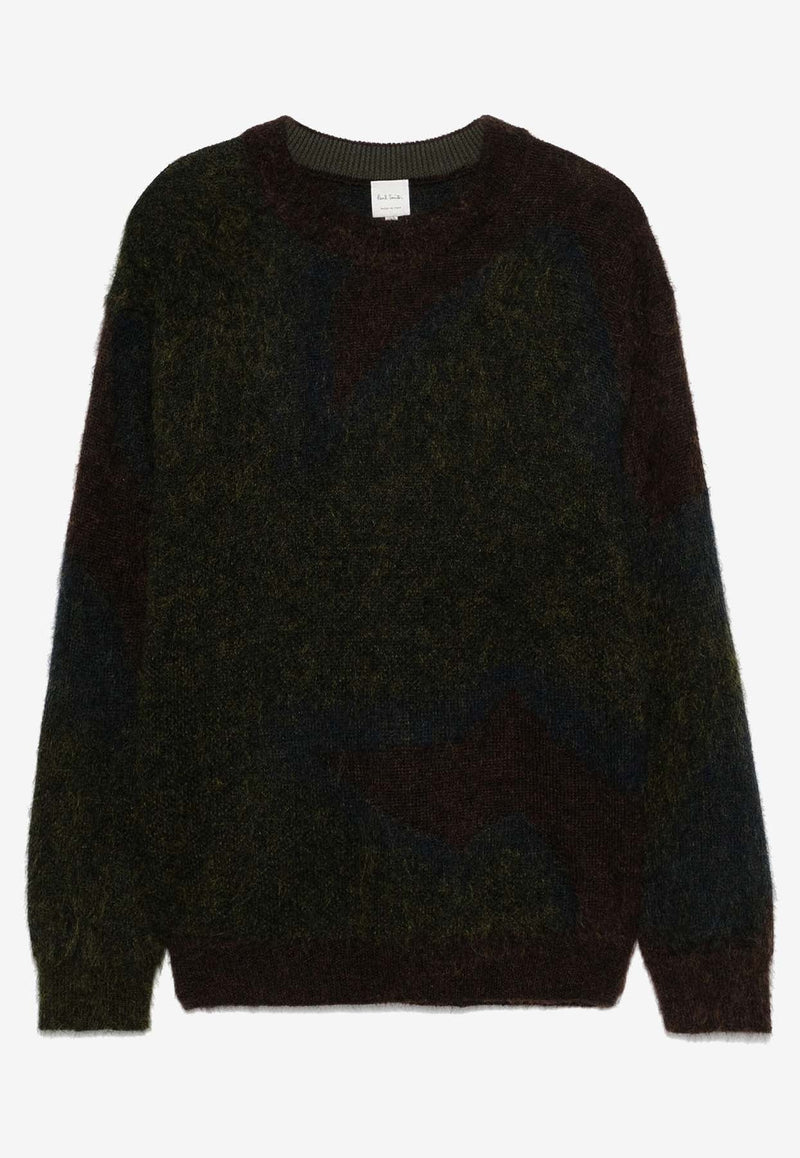 Mohair-Blend Crewneck Sweater