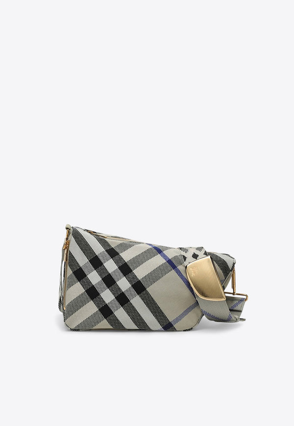 Medium Shield Check Shoulder Bag