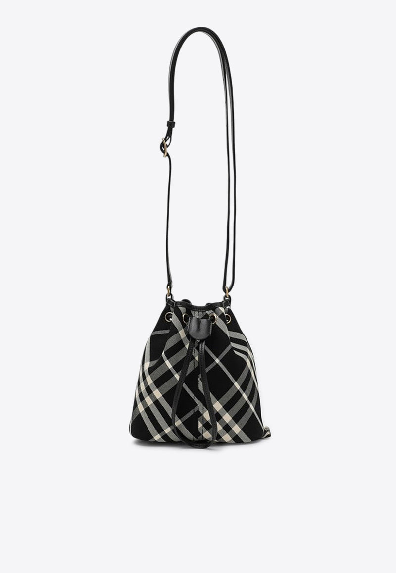 Mini Checked Bucket Bag