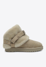 Chubby Suede Shearling Boots