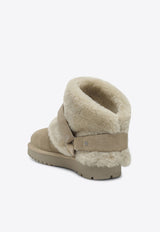 Chubby Suede Shearling Boots