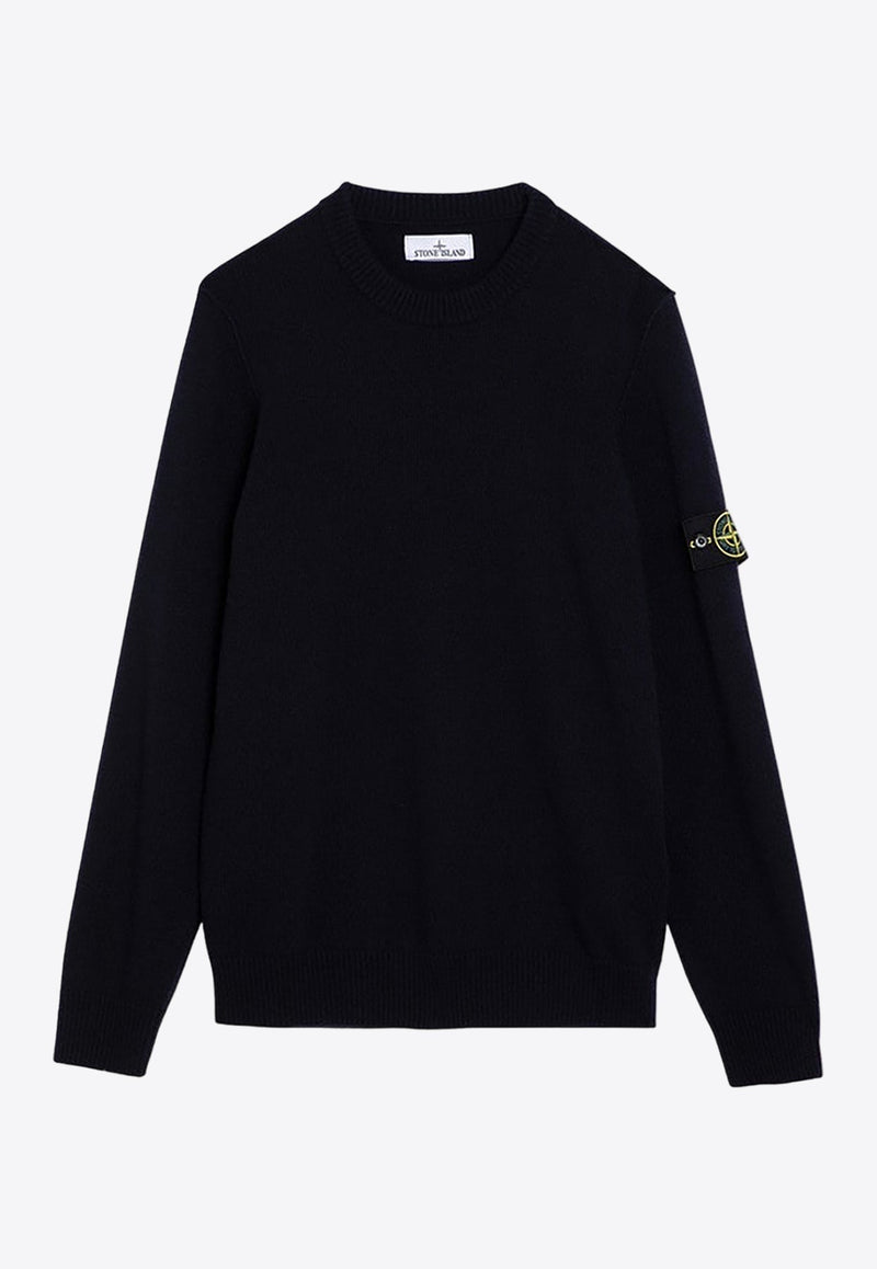 Logo Patch Wool Blend Sweater