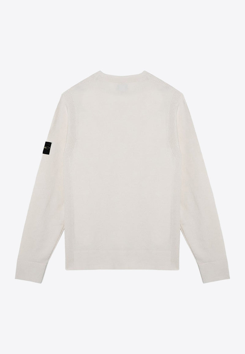 Logo Patch Wool Blend Sweater