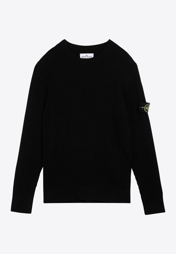 Logo Patch Wool Sweater