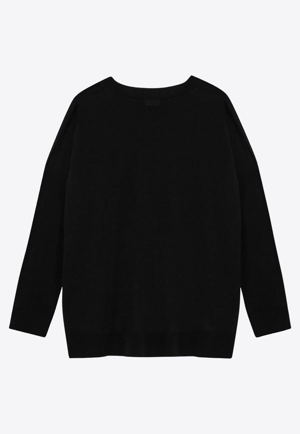 Relaxed Crewneck Wool Sweater