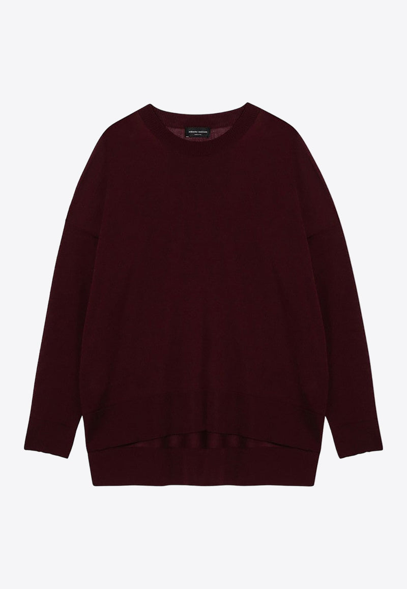 Relaxed Crewneck Wool Sweater