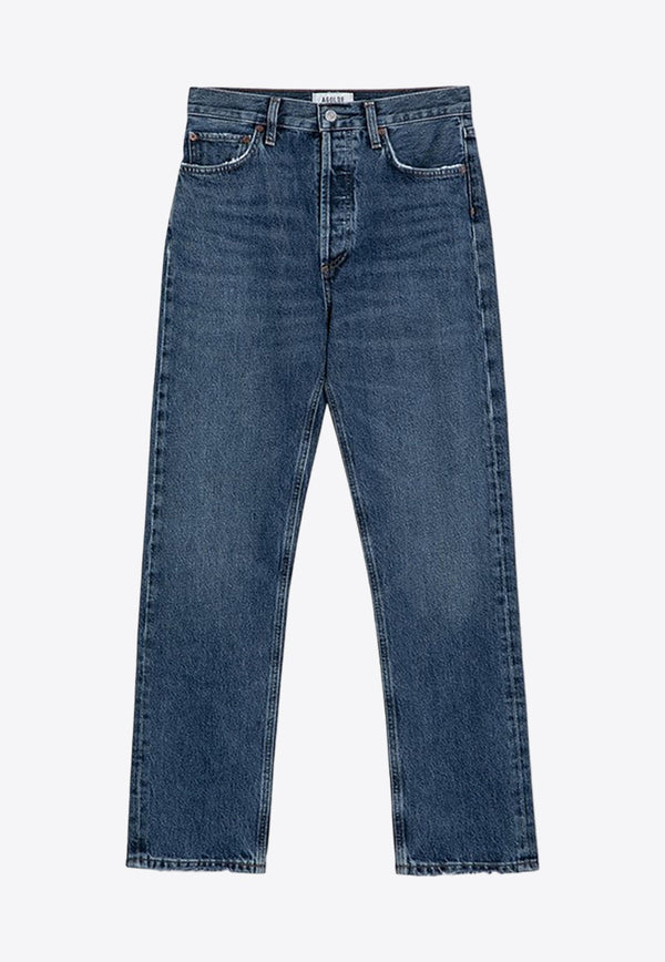 90's Straight Ribbed Jeans