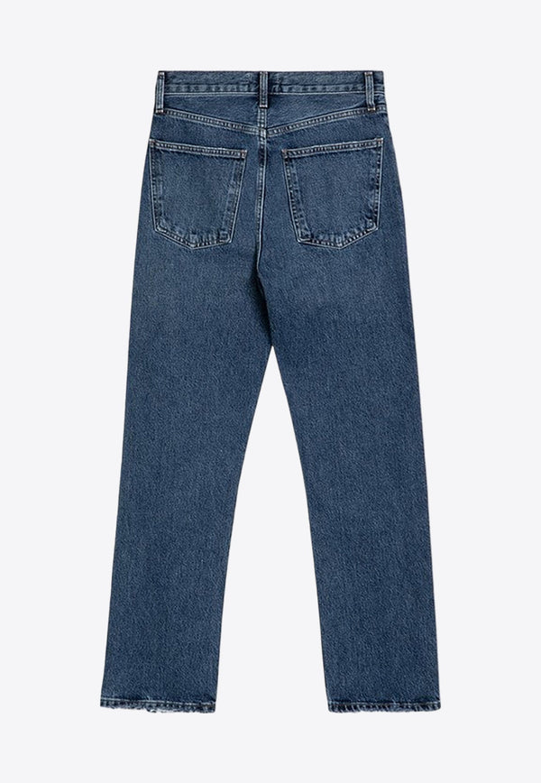 90's Straight Ribbed Jeans