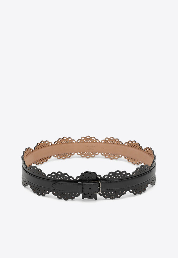 Laser Cut Leather Belt