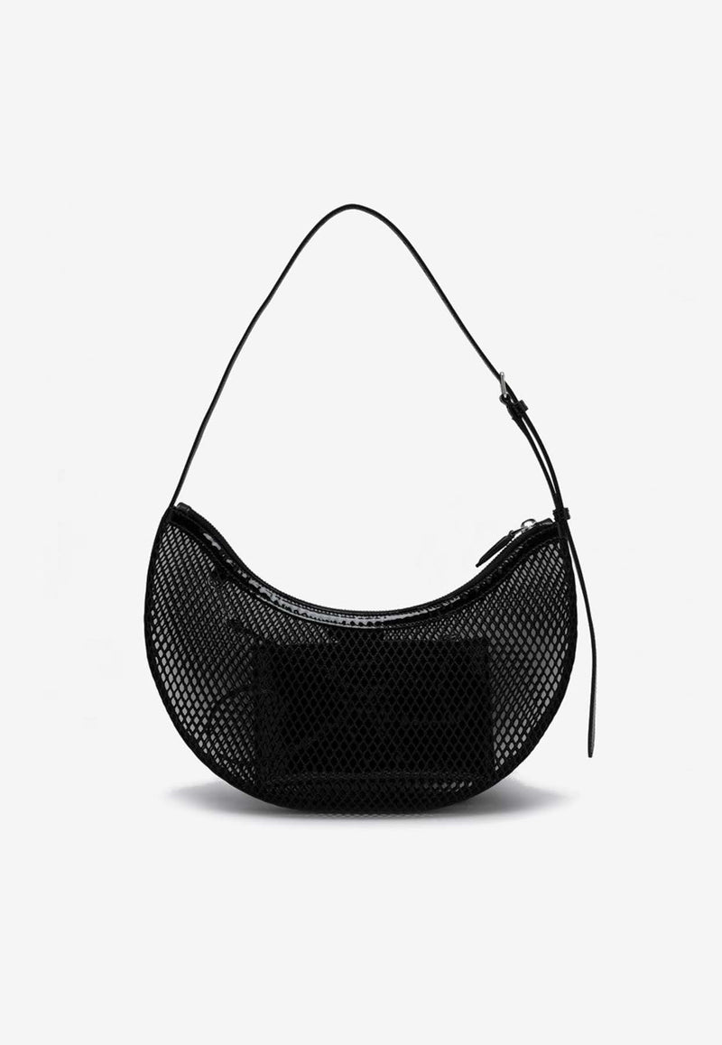 One Piece Demi Lune Mesh Hobo Bag