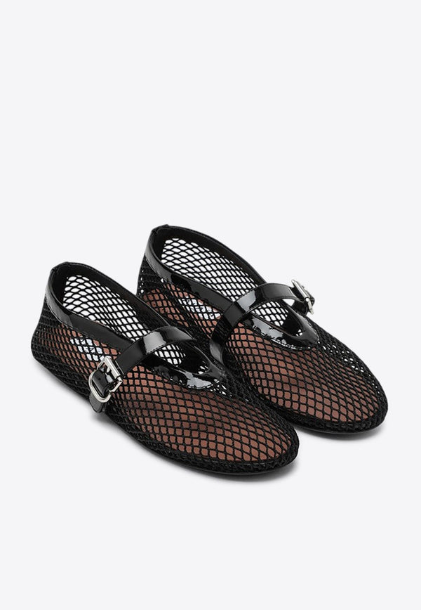 Fishnet Ballet Flats