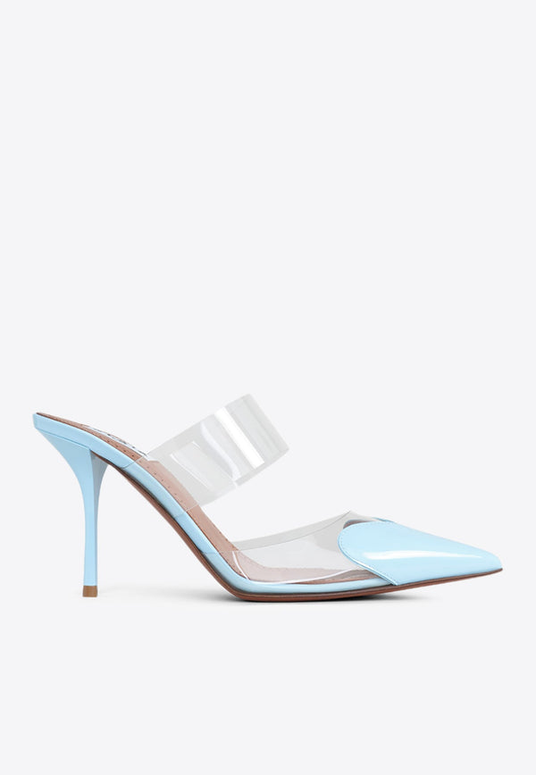 Heart 90 Mules in Patent Leather