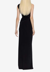 One-Shoulder Ruched Gown