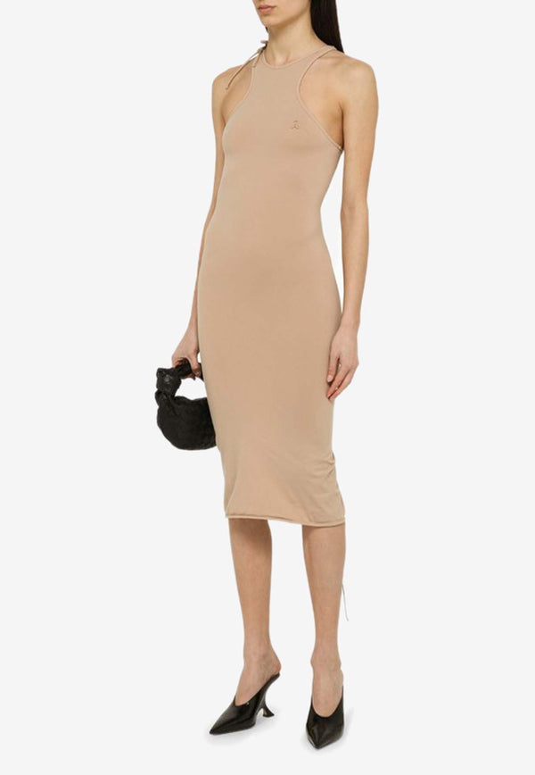 Sleeveless Stretch Midi Dress