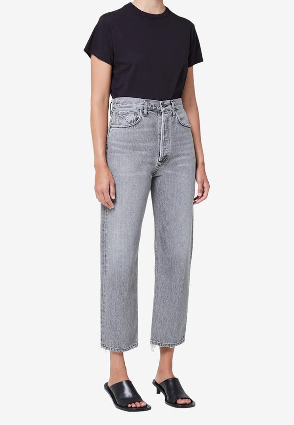 90S Mid-Rise Cropped Jeans