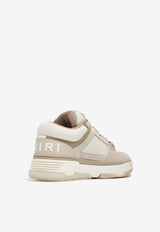 MA-1 Leather and Mesh Low-Top Sneakers