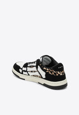 Skel Leopard Print Low-Top Sneakers