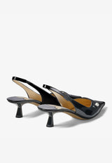 Amita 45 Pointed Pumps in Patent Leather