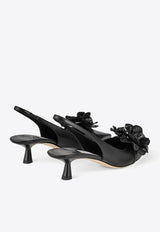 Amita 45 Nappa Leather Slingback Pumps