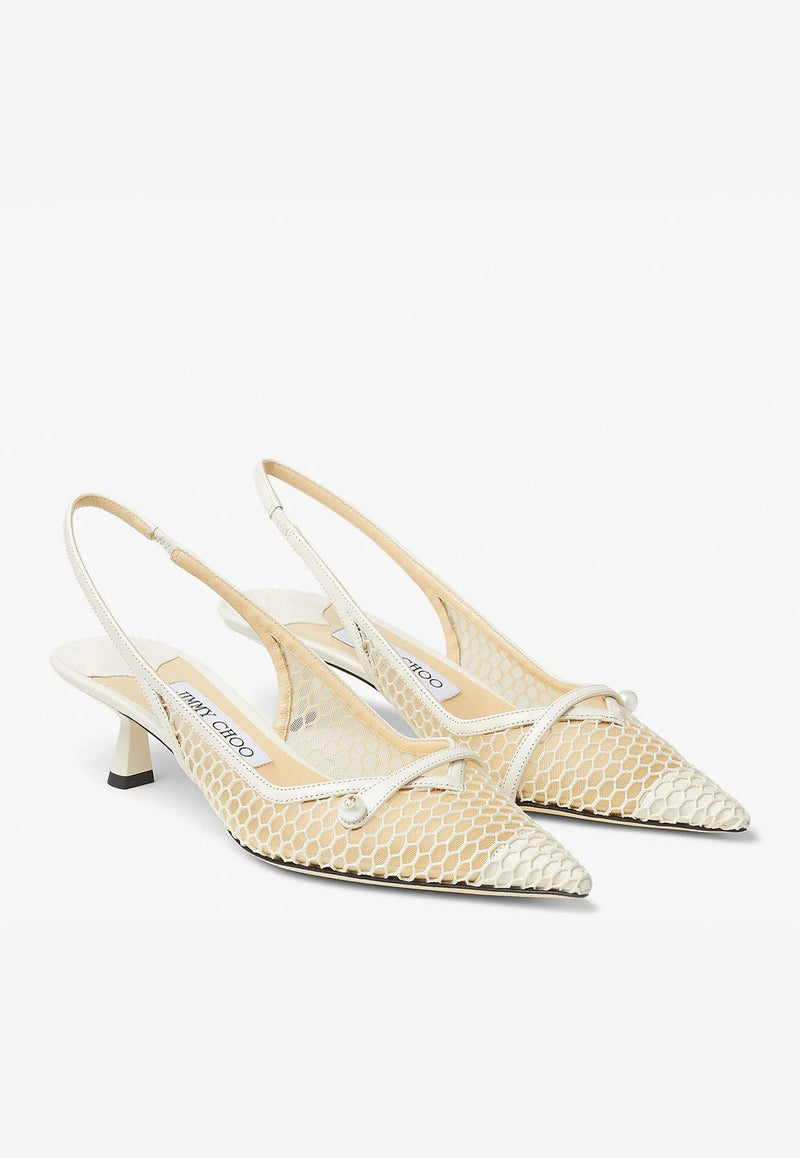 Amita 45 Slingback Pumps in Mesh