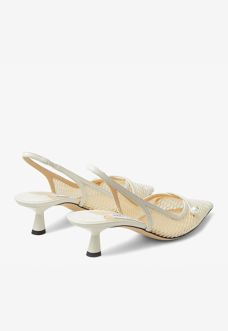 Amita 45 Slingback Pumps in Mesh