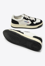 Medalist Leather and Canvas Low-Top Sneakers