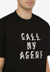 Call My Agent Print Crewneck T-shirt