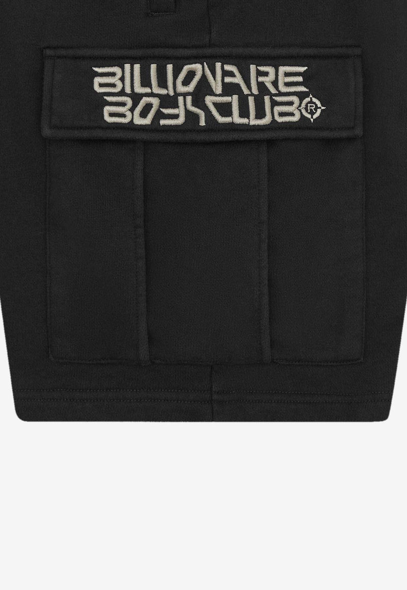 Logo Embroidered Cargo Shorts