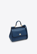 Large Sicily Top Handle Bag in Dauphine Leather