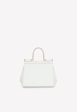 Medium Sicily Top Handle Bag in Dauphine Leather