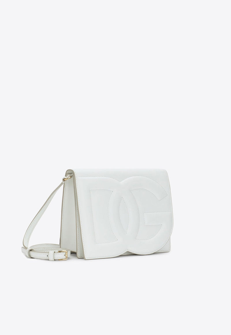 DG Logo Calf Leather Crossbody Bag