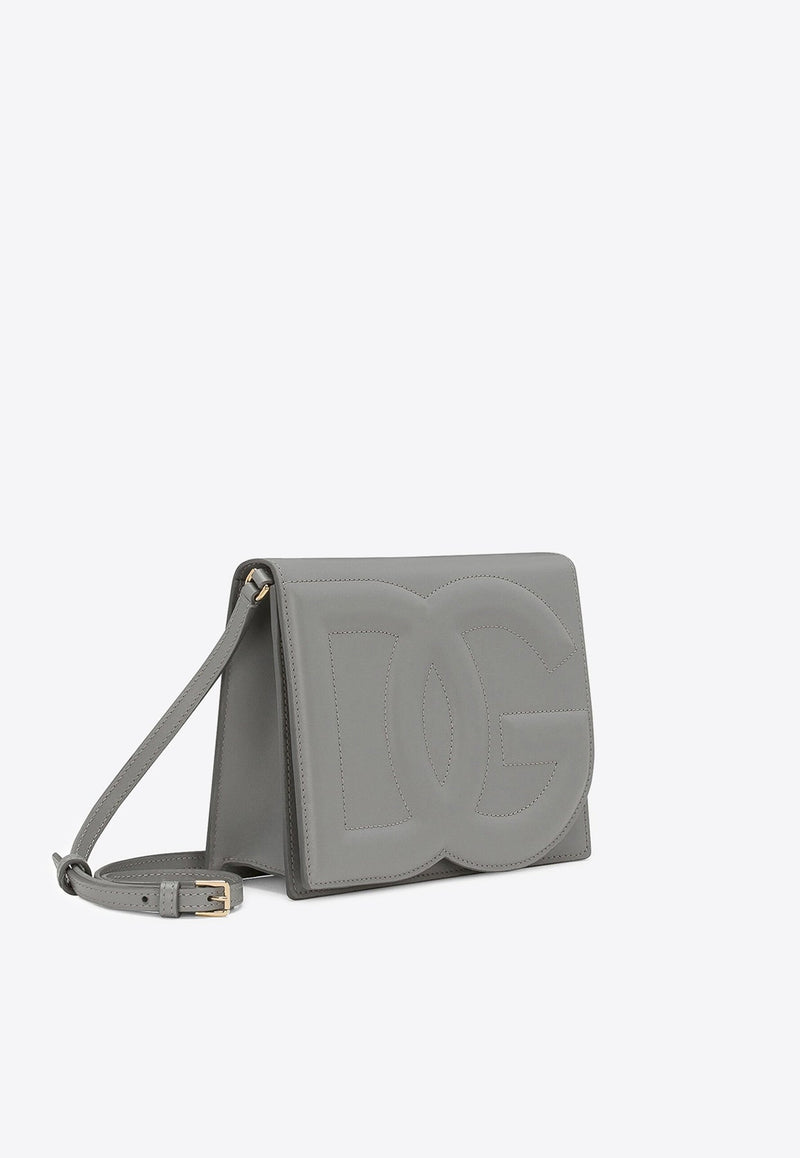 DG Logo Calf Leather Crossbody Bag