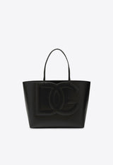 Medium DG Logo Leather Tote Bag