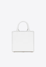 Mini DG Logo Daily Calf Leather Tote Bag