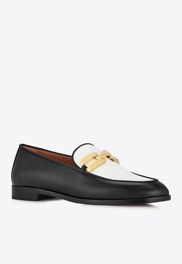 Brandi Logo Leather Loafers