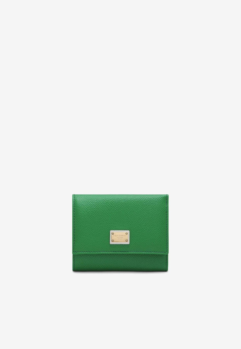 Logo Wallet in Dauphine Calf Leather