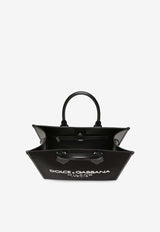 Large Rubberized Logo Top Handle Bag