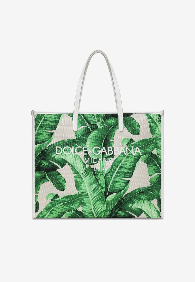 Large DG Milano Banana Print Tote Bag