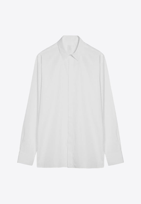 Long-Sleeved Poplin Shirt