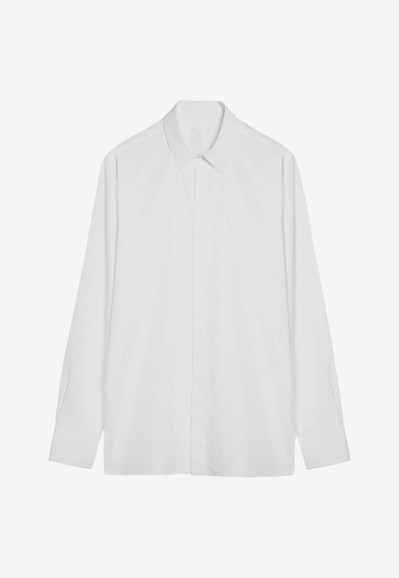 Long-Sleeved Poplin Shirt