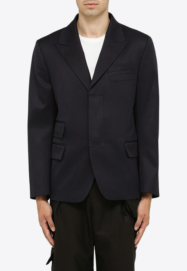 Single-Breasted Wool Blazer