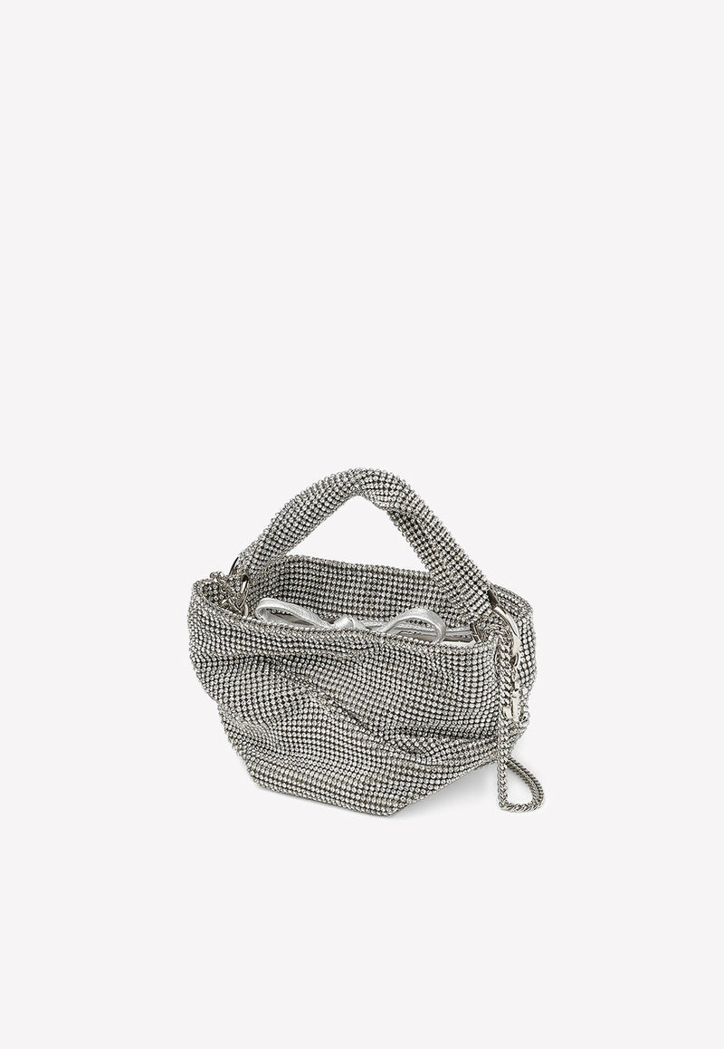 Bonny Crystal Mesh Top Handle Bag