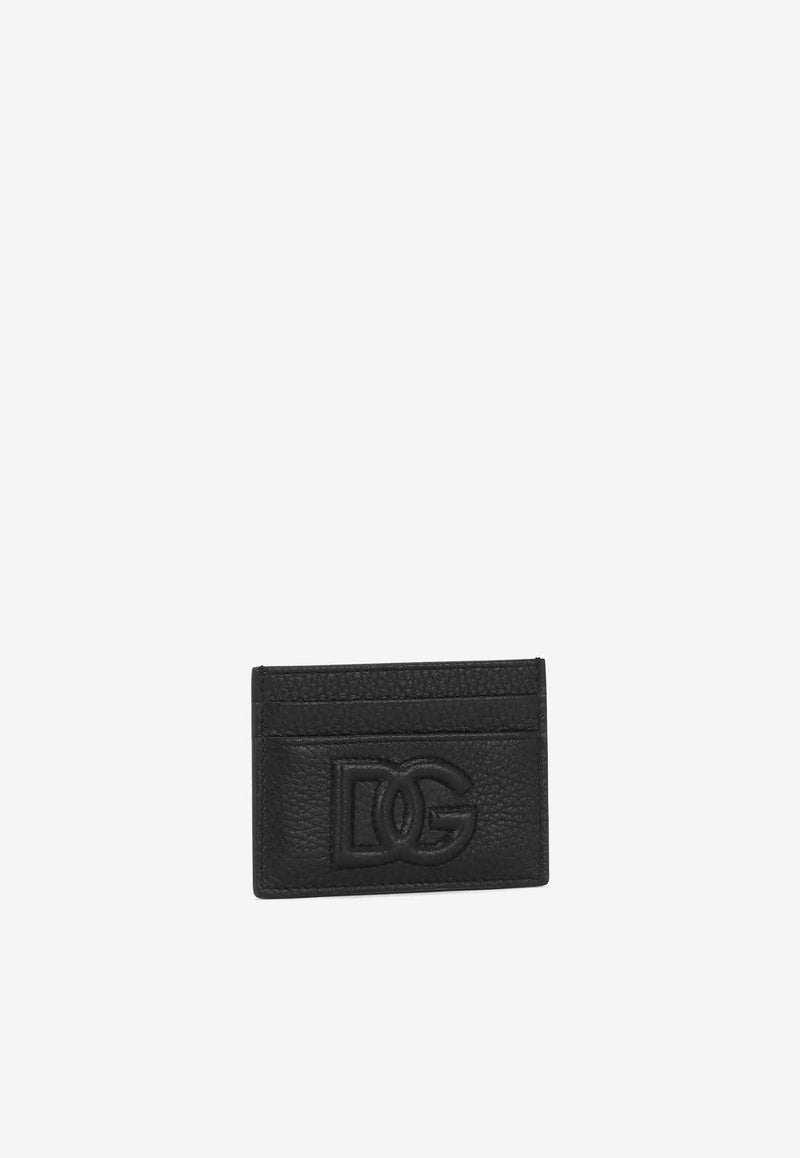 DG Logo Deerskin Print Leather Cardholder