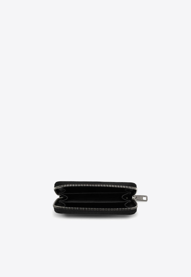 Small Embossed Logo Zip-Around Wallet